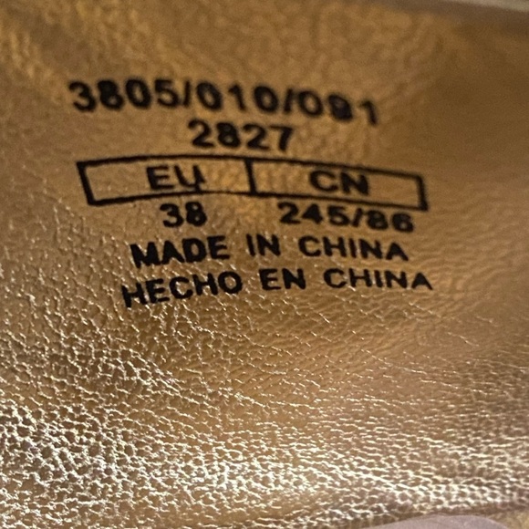 NWOT. Zara Gold Methacrylate High Heel Open Square Toe Mules. Size 7,5. - Picture 7 of 8